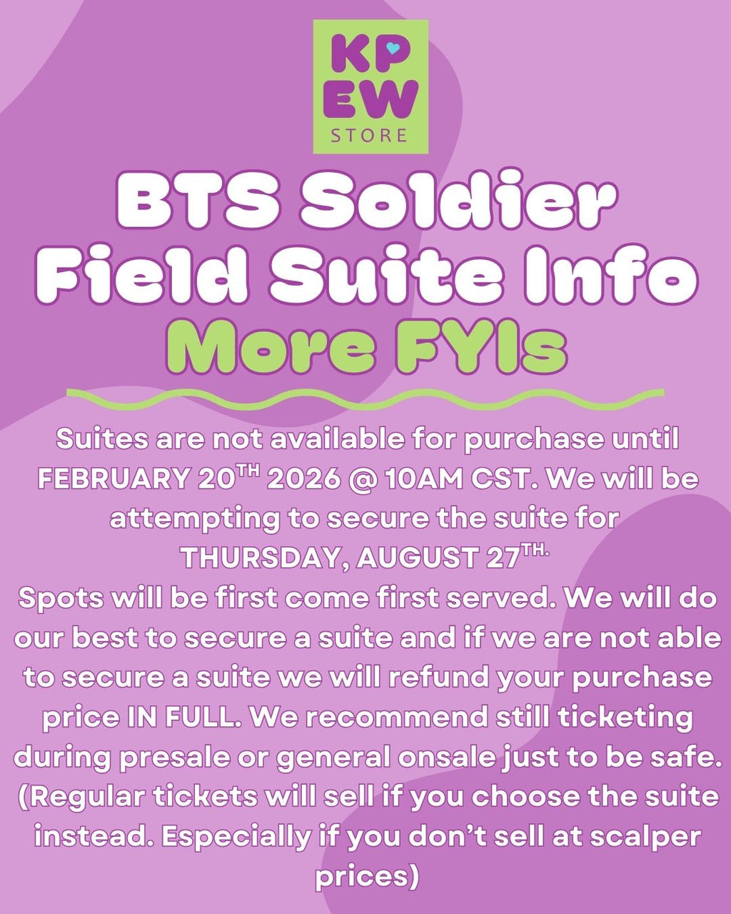 Soldier Field Arirang Suite Ticket