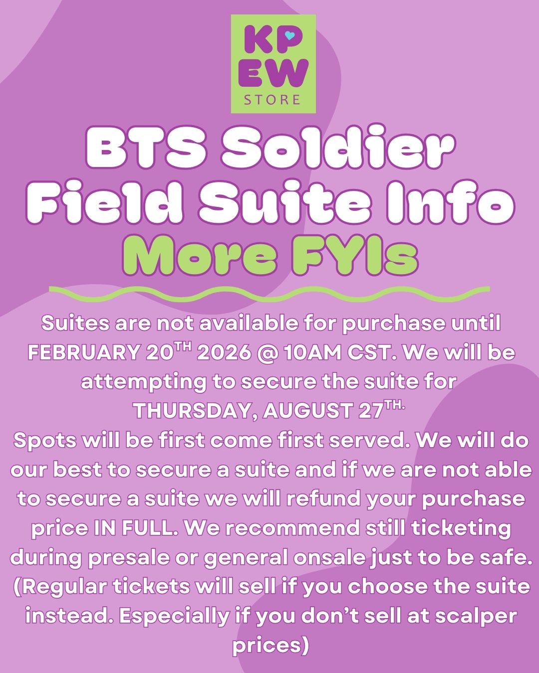 Soldier Field Arirang Suite Ticket