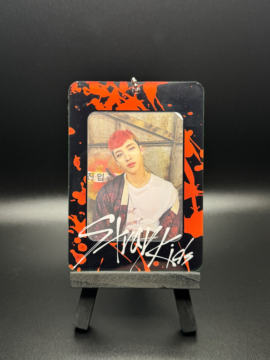 Inspired by Stray Kids Black Acrylic Photocard Holder