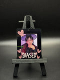 Tiny Black and Pink Biased Acrylic Photocard Holder