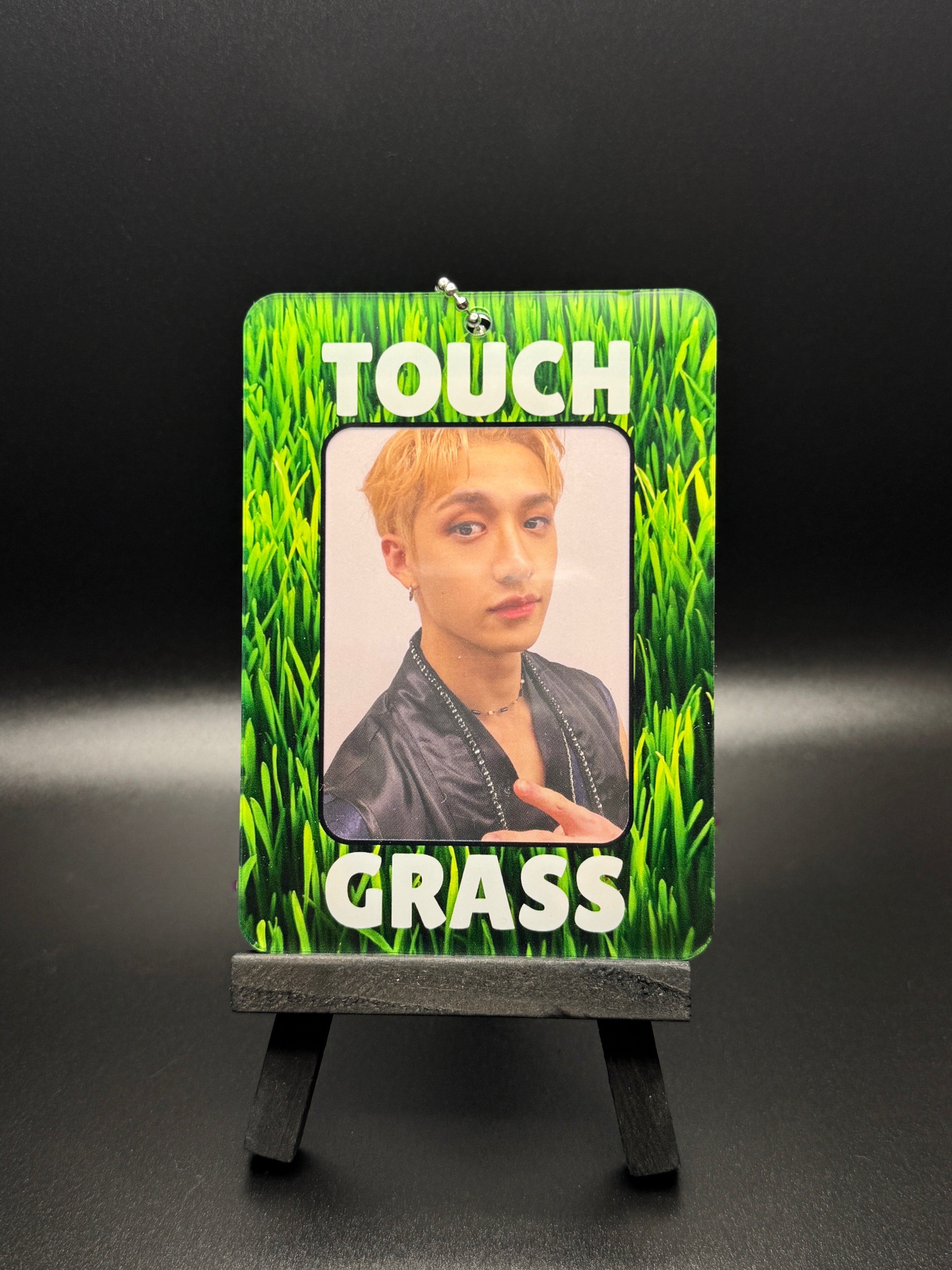 Touch Grass Acrylic Photocard Holder