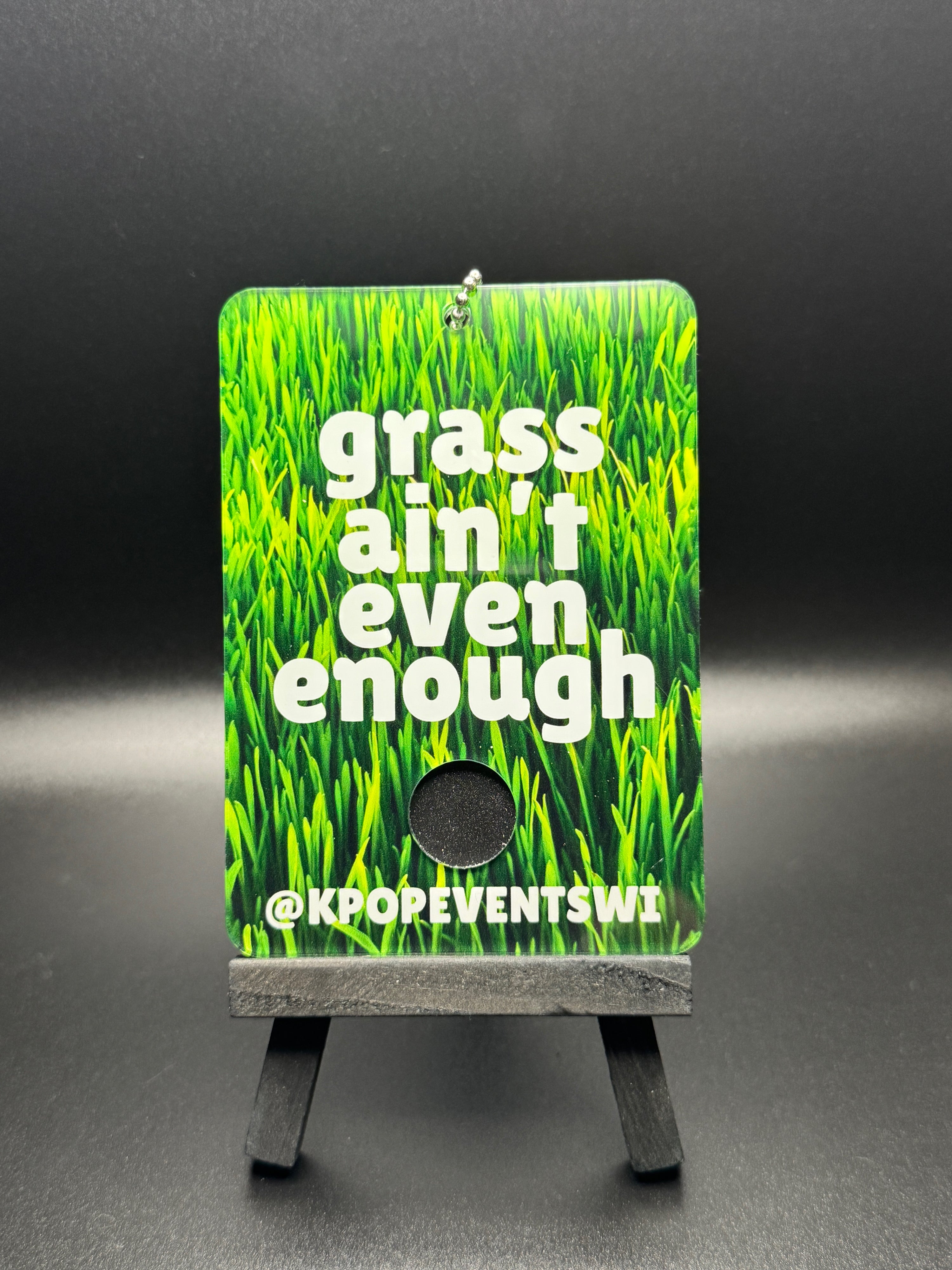 Touch Grass Acrylic Photocard Holder