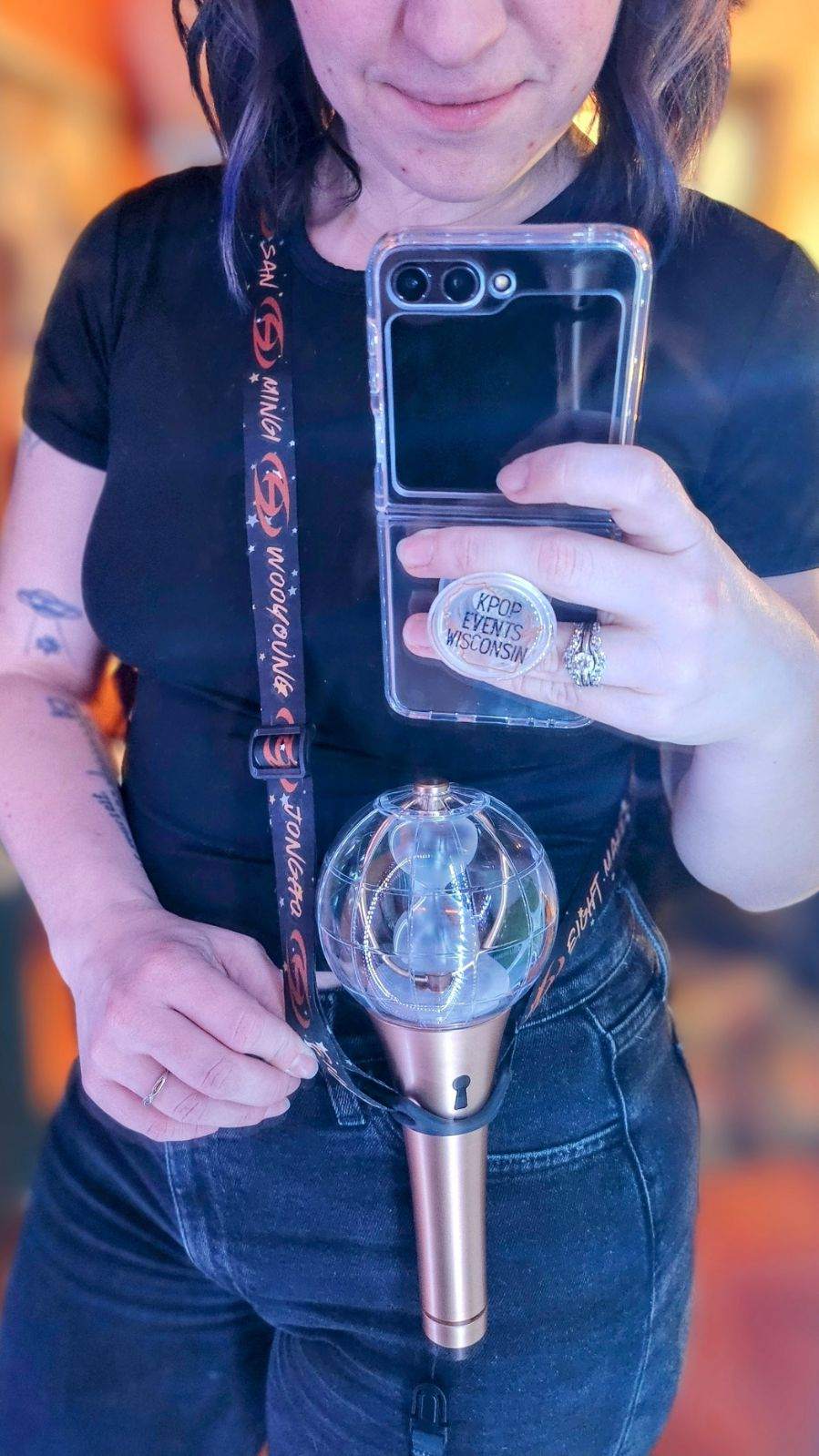 Inspired by Ateez Lightiny Lightstick Lanyard