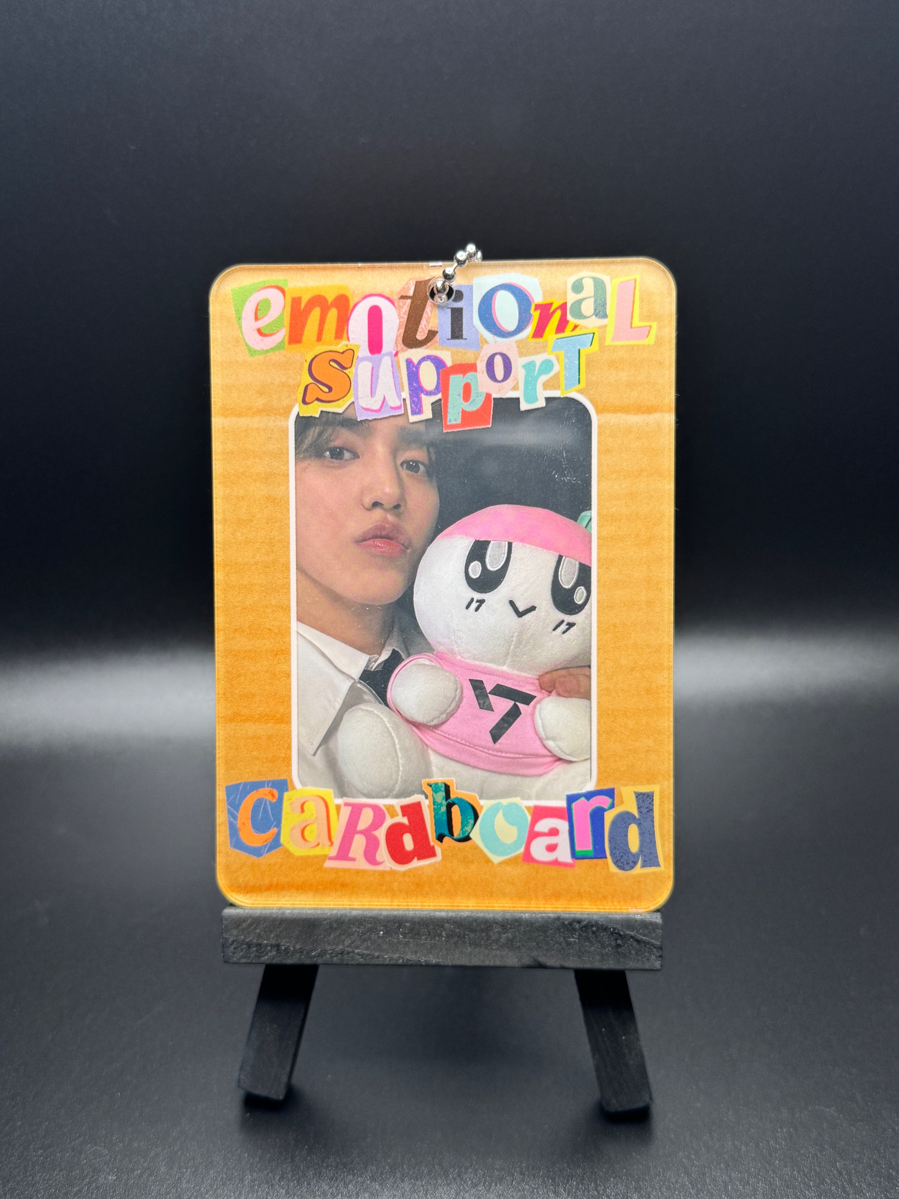 Emotional Support Cardboard Acrylic Photocard Holder PREORDER