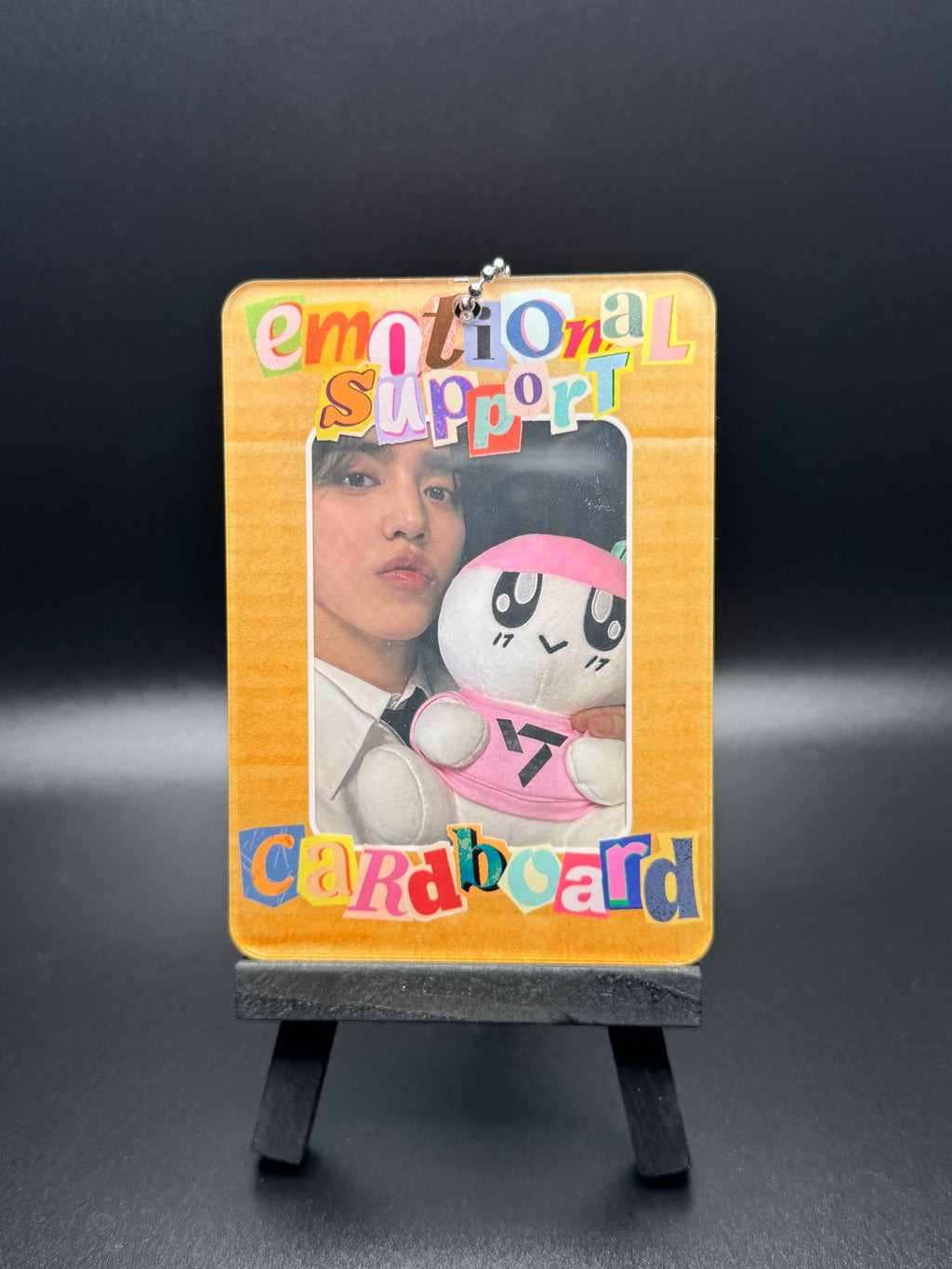 Emotional Support Cardboard Acrylic Photocard Holder